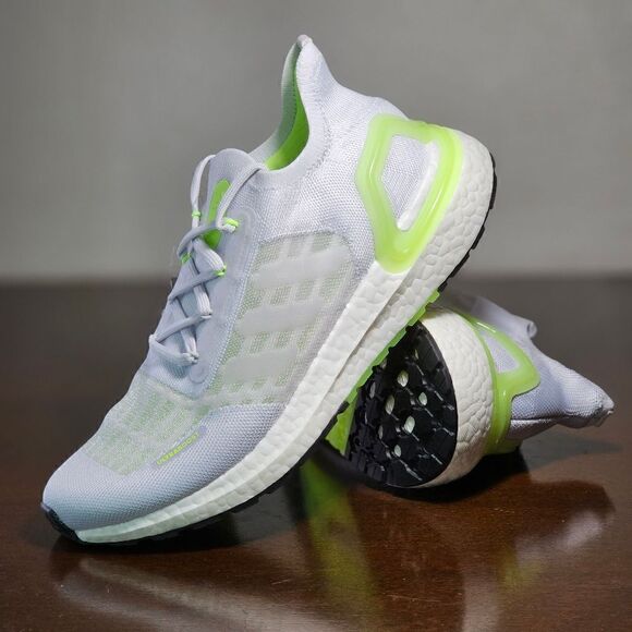 Adidas Ultraboost Summer Ready Running Shoes Grey White Green S.RDY FY3472 7.5 - Picture 16 of 16